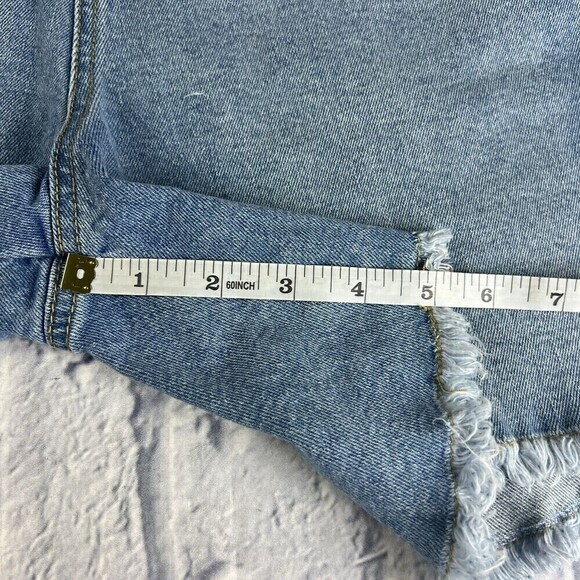 Take Pride Adult Gender Rainbow Denim Shortalls Jumpsuit Large Denim Overalls - Picture 15 of 16